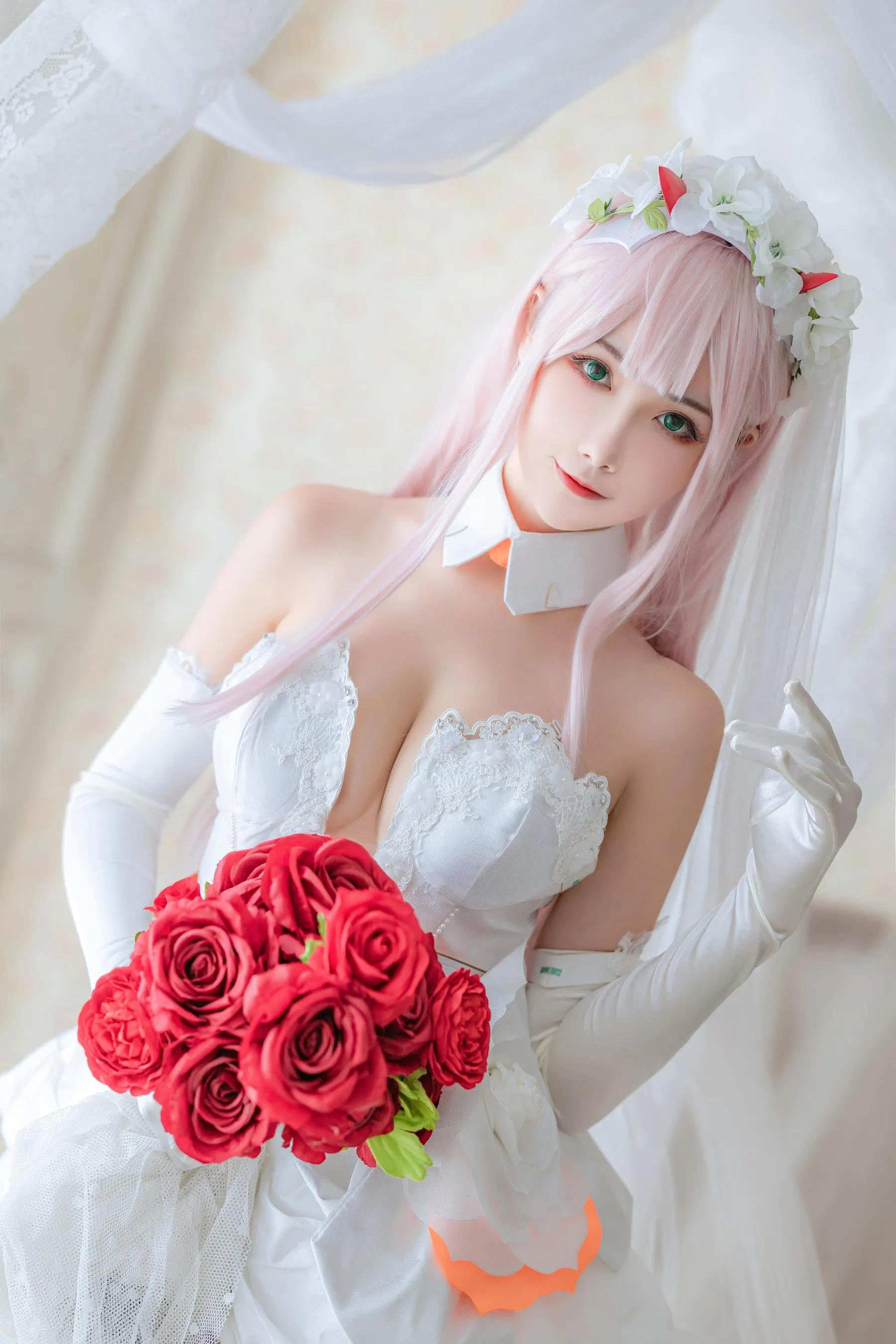 Momoko葵葵 – NO.36 DARLING in the FRANXX 02 泳装 兔女郎花嫁 [61P]插图2